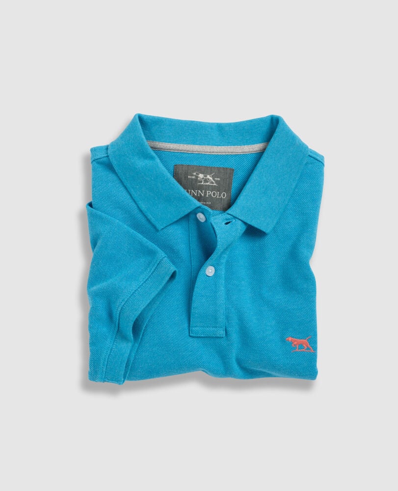 The Gunn Polo, MAUI BLUE, Flat Lay