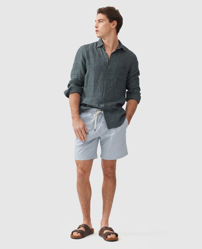 Coromandel Sports Fit Shirt, ASH, Off Front