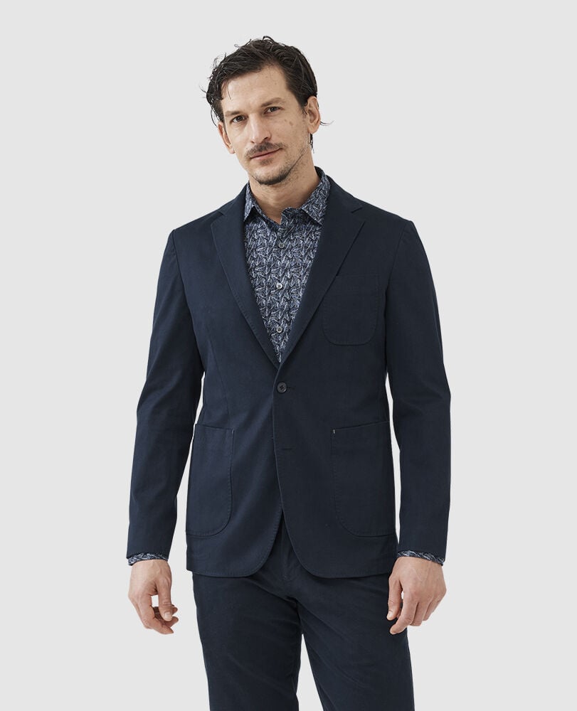 Owen Valley Sports Fit Jacket, MIDNIGHT, Front