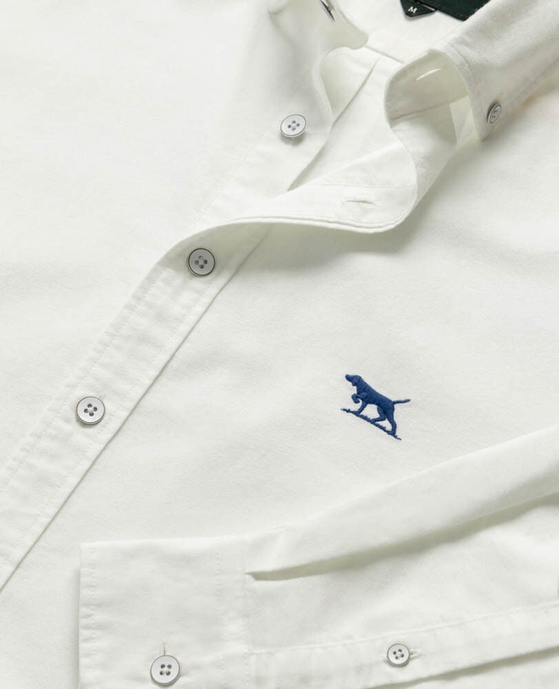 Gunn Oxford Sports Fit Shirt, BLANC, Detail 2