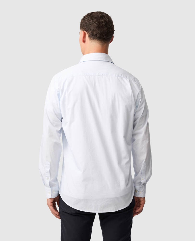 Polstead Shirt, POWDER BLUE, Back