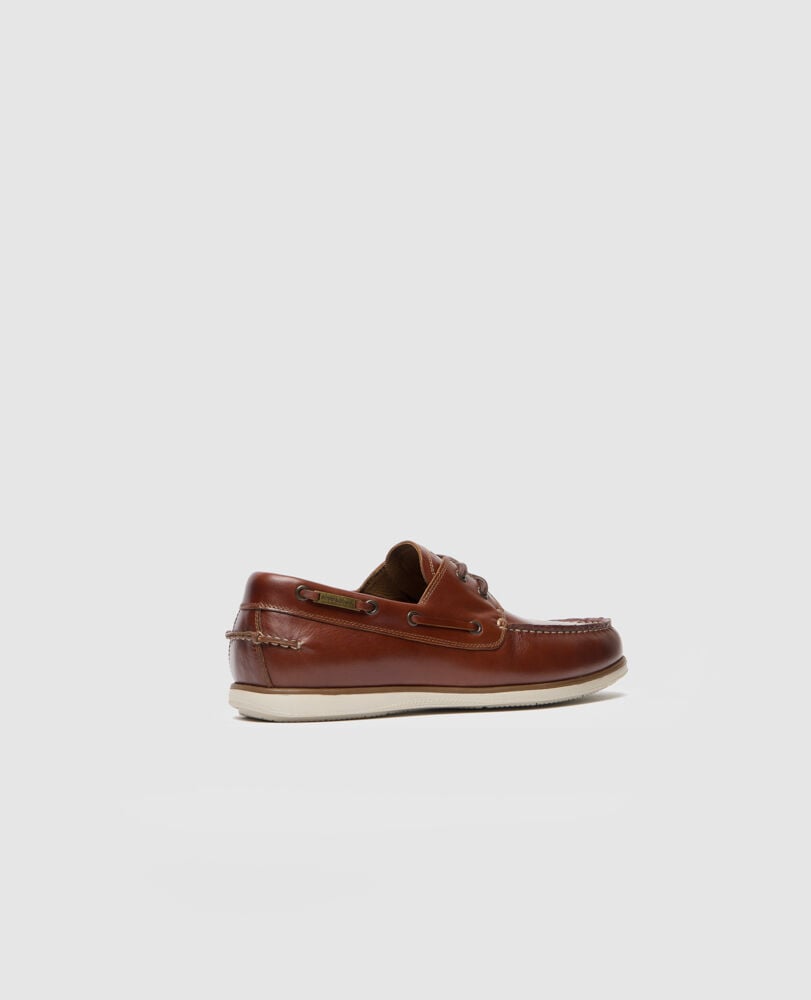 Boardwalk Boat Shoe, CHESTNUT, Back