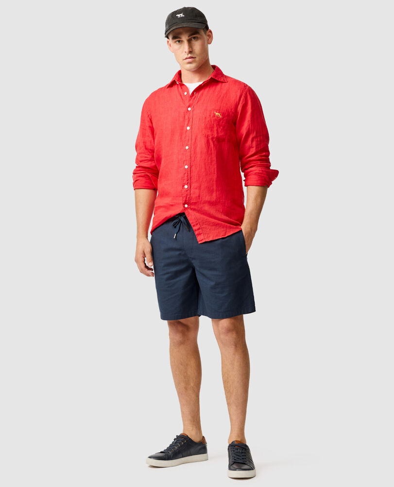 Coromandel 2 Sports Fit Shirt, CHILI, Off Front
