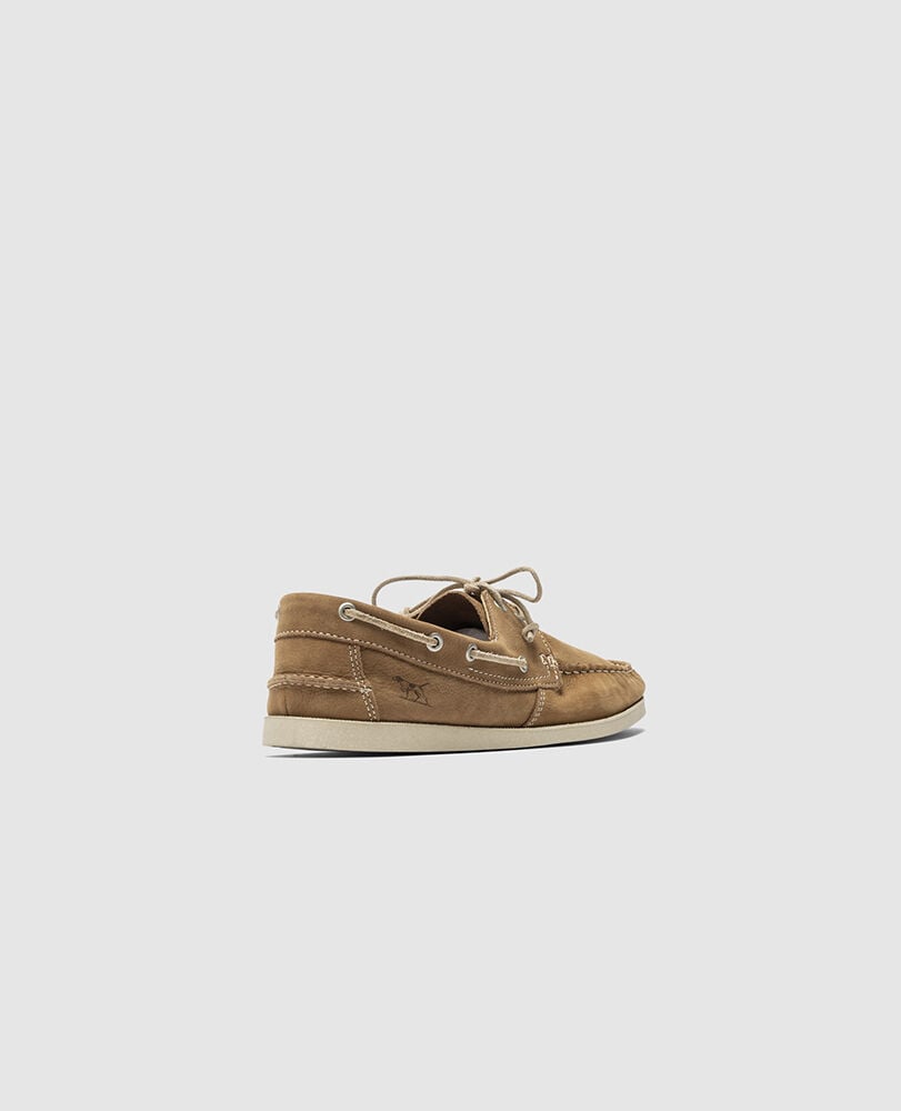 Viaduct Boat Shoe, TAN, Back