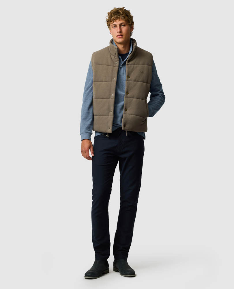 Long Sleeve Sports Fit Gunn Polo, CHAMBRAY, Off Front