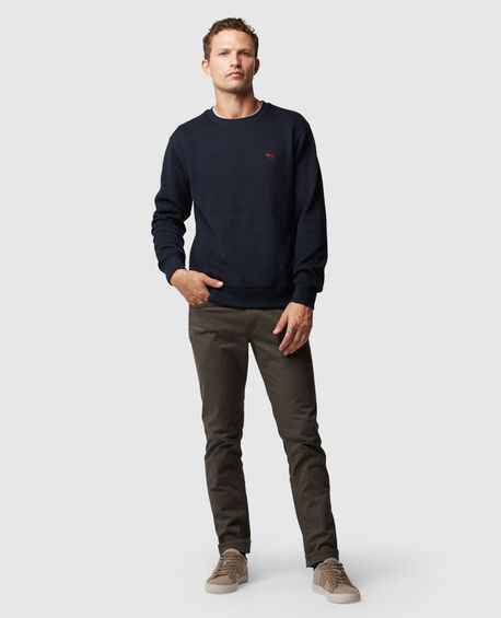 Gunn Crew Neck Sweatshirt, ECLIPSE