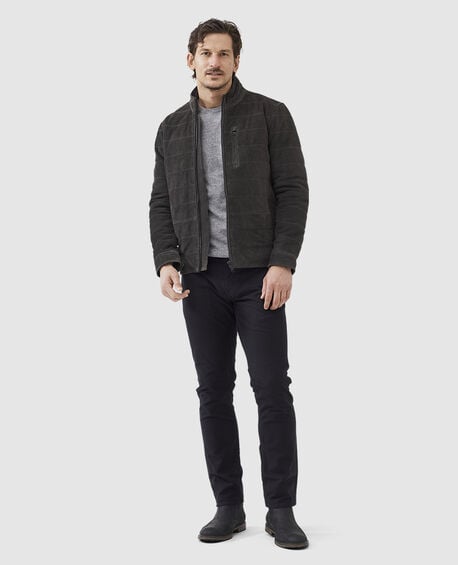 Chalford Leather Jacket, PEAT