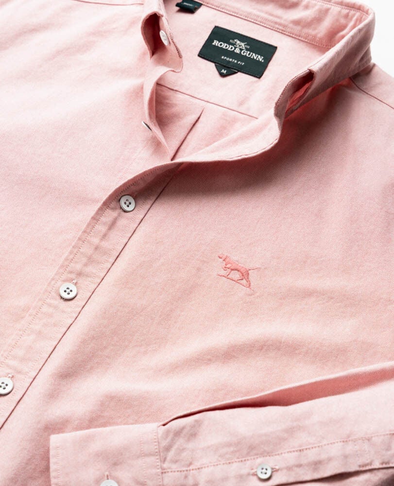 Gunn Oxford Sports Fit Shirt, WILD ROSE, Detail 2