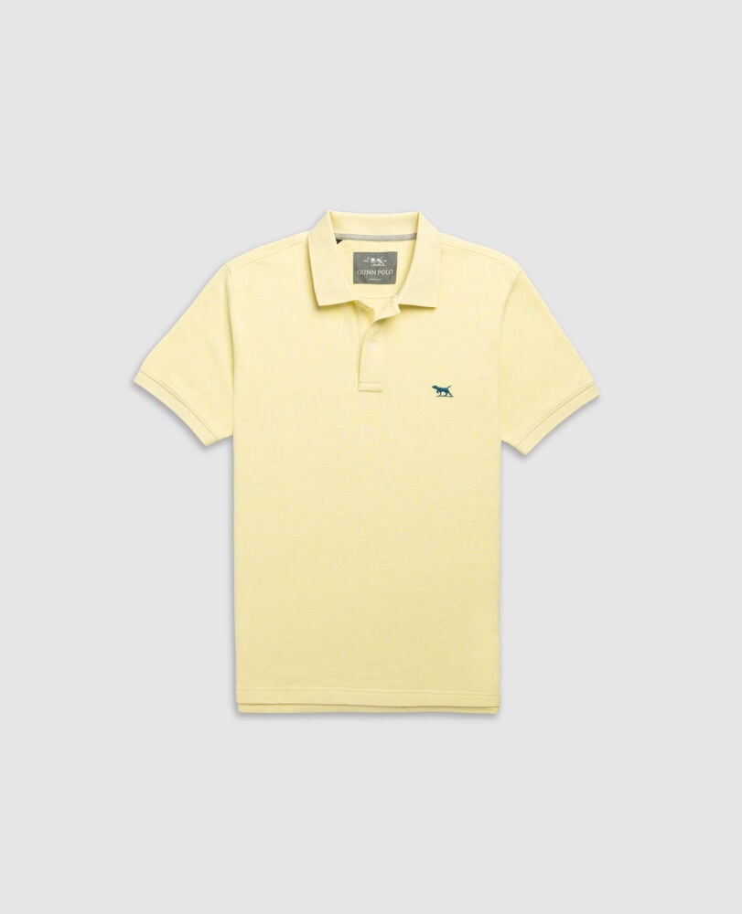 The Gunn Sports Fit Polo, LEMON MYRTLE, Flat Lay