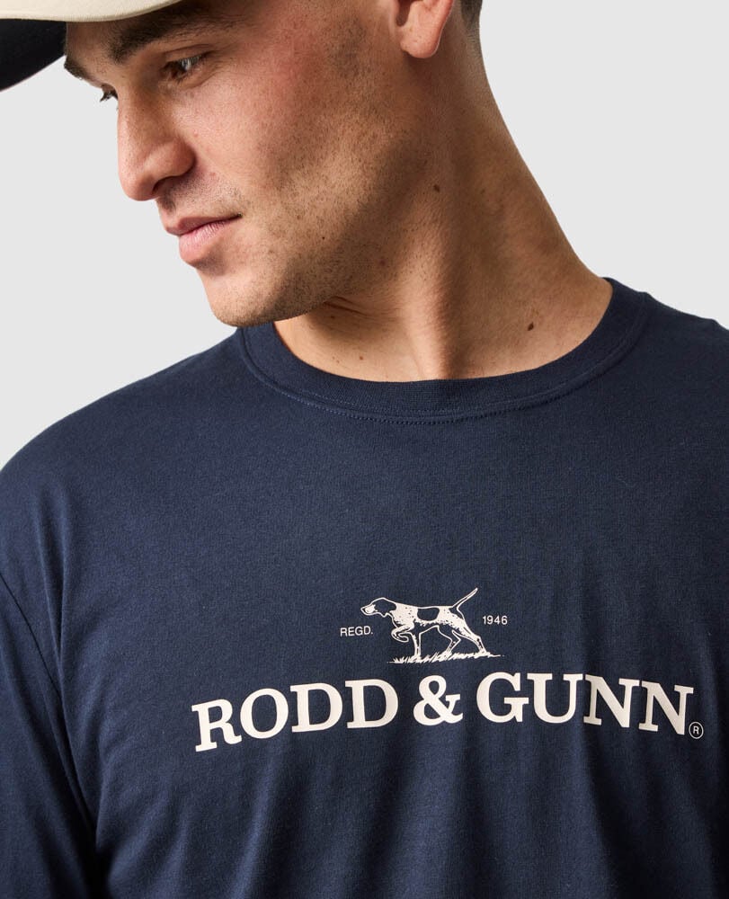Long Sleeve Logo T-Shirt, MIDNIGHT, Detail 3