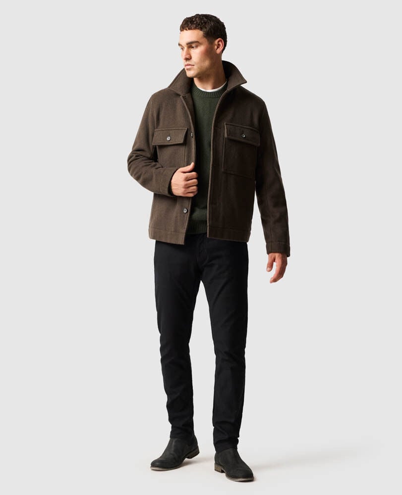 Windsoe Jacket, OLIVE, Off Front