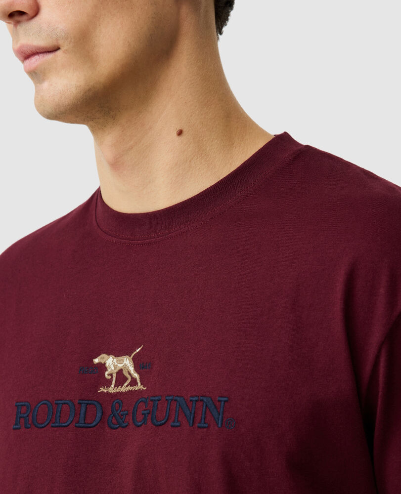The Peaks Logo Tee, OXBLOOD, Detail 3
