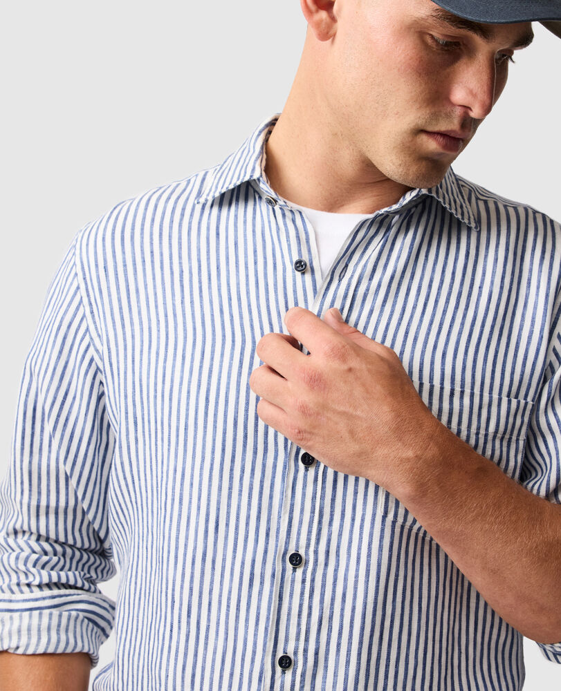 Port Charles Sports Fit Shirt, DEEP OCEAN, Detail 3