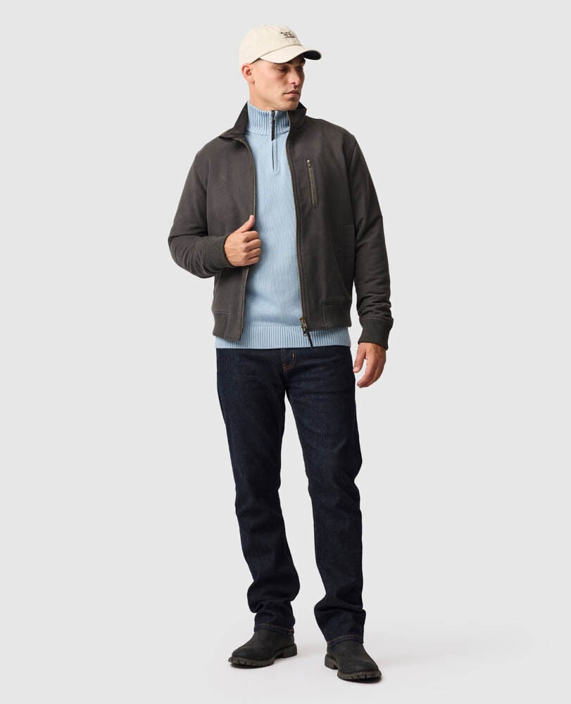 Upper Hutt Jacket, PEWTER, Off Front