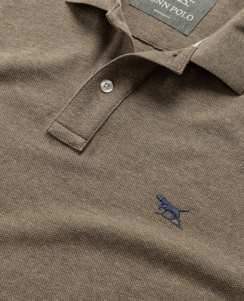 Gunn L/S Polo, LATTE, Detail 2