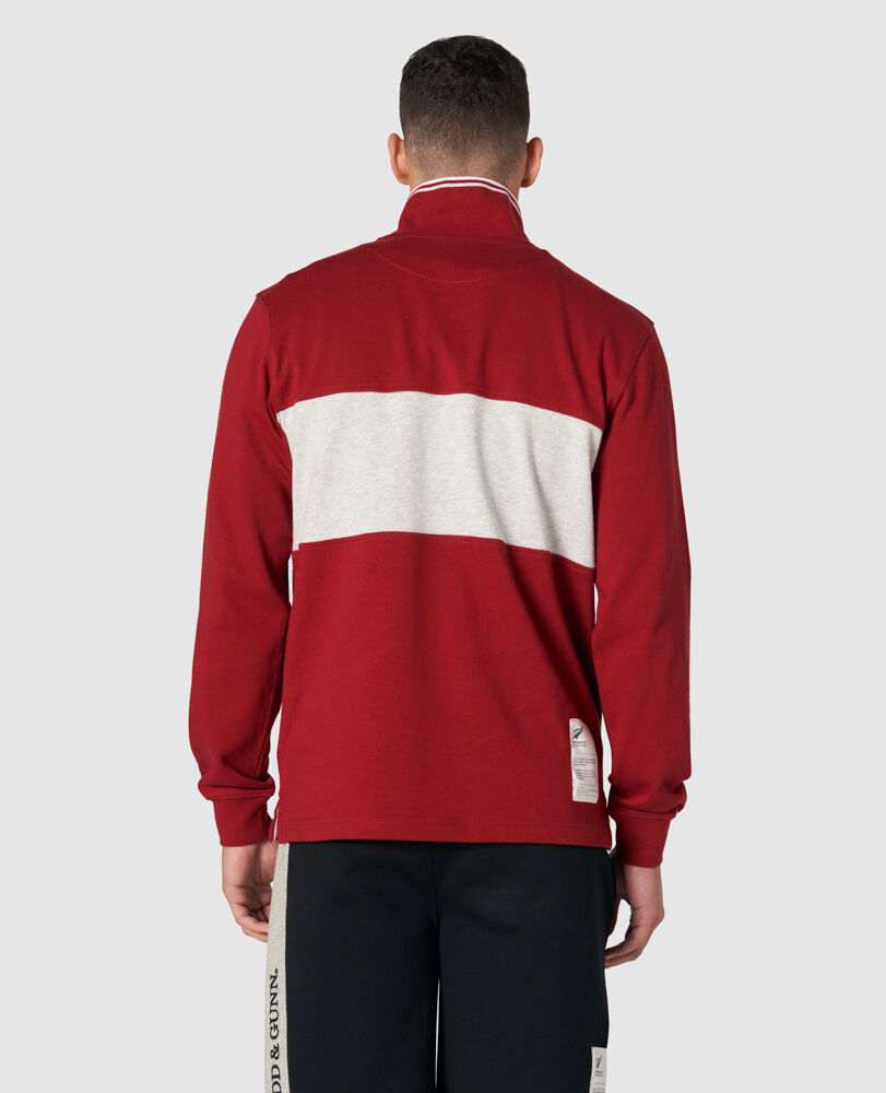 Fernmark Rugby Top, CURRANT, Back