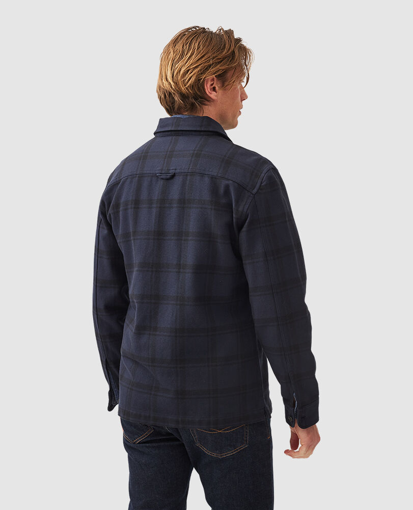 Wadestown Sports Fit Shirt, MIDNIGHT, Back