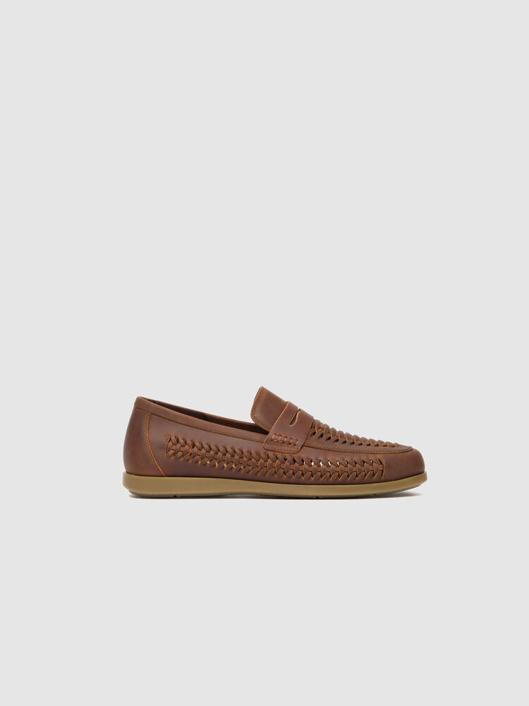 Gisborne Huarache Slip On, COFFEE, Front