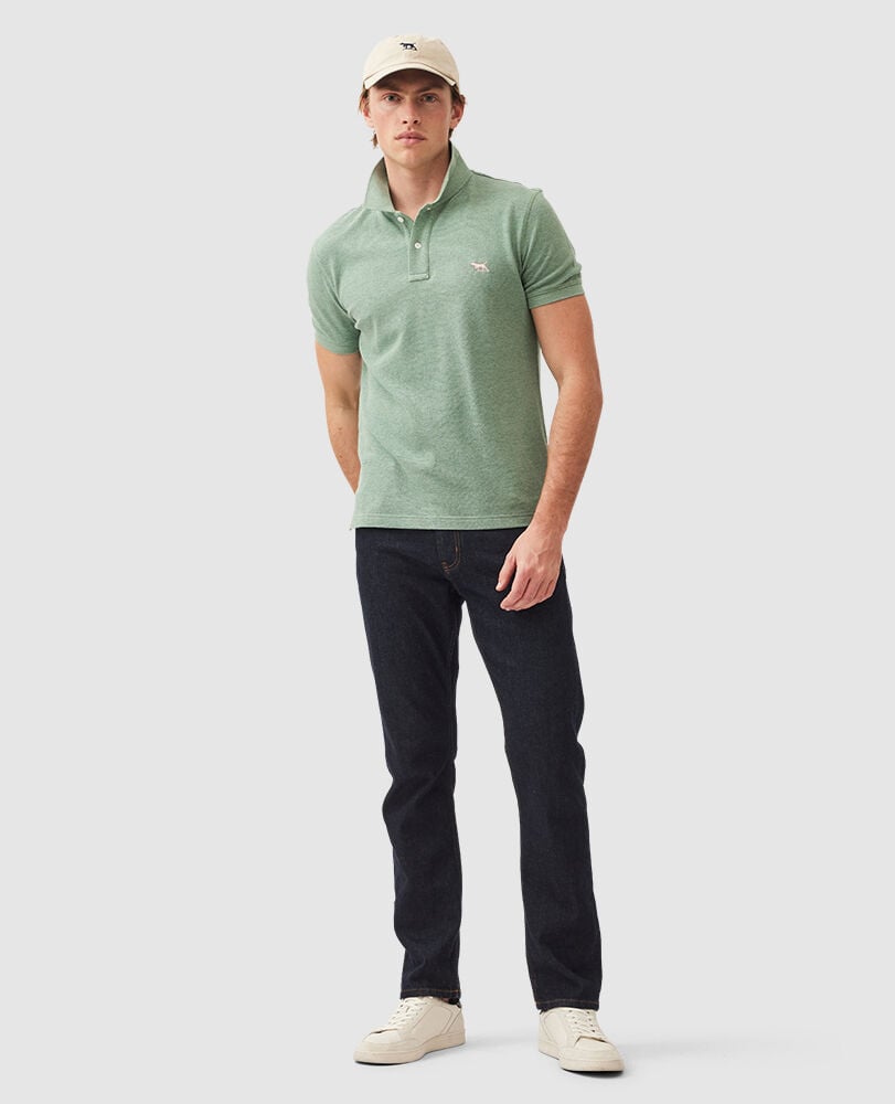 The Gunn Sports Fit Polo, DUSTY SAGE, Off Front