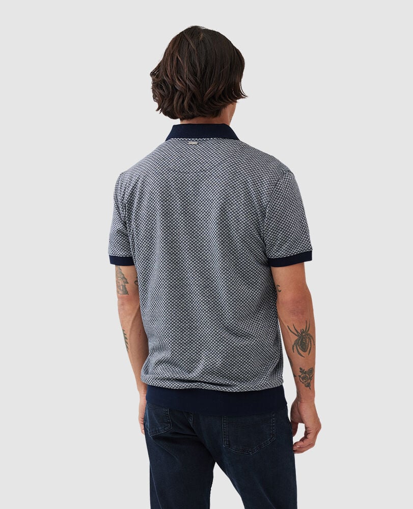Leeson Sports Fit Polo, IRON, Back
