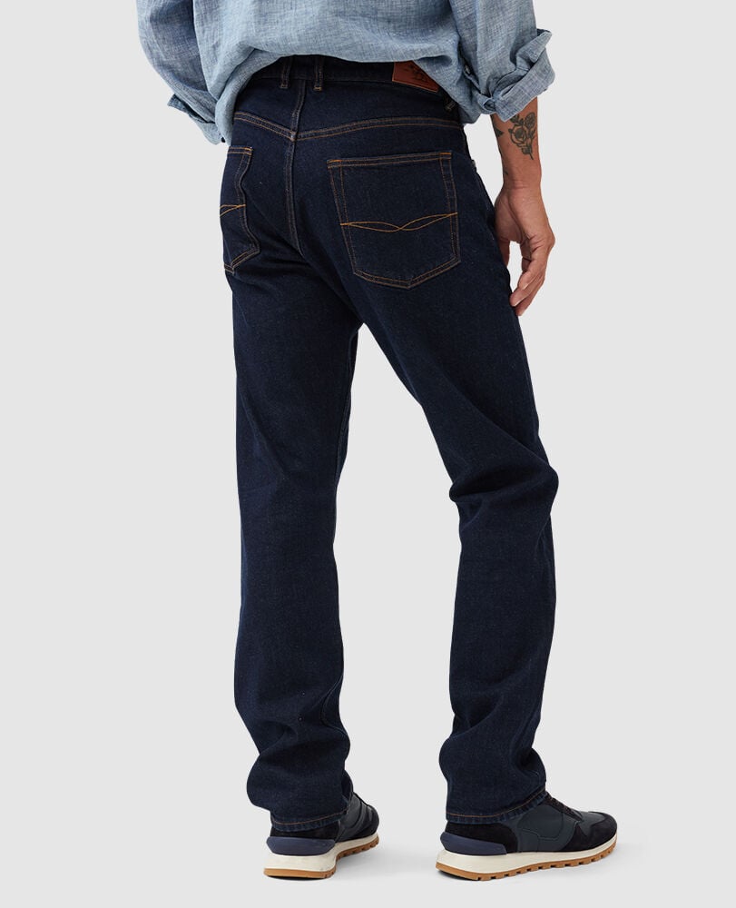 Bexley Relaxed Fit Italian Denim · Raw Deni 30, RAW DENIM, Back