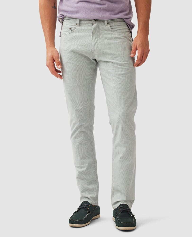 Gunn Straight Fit Jean, DOVE, Front