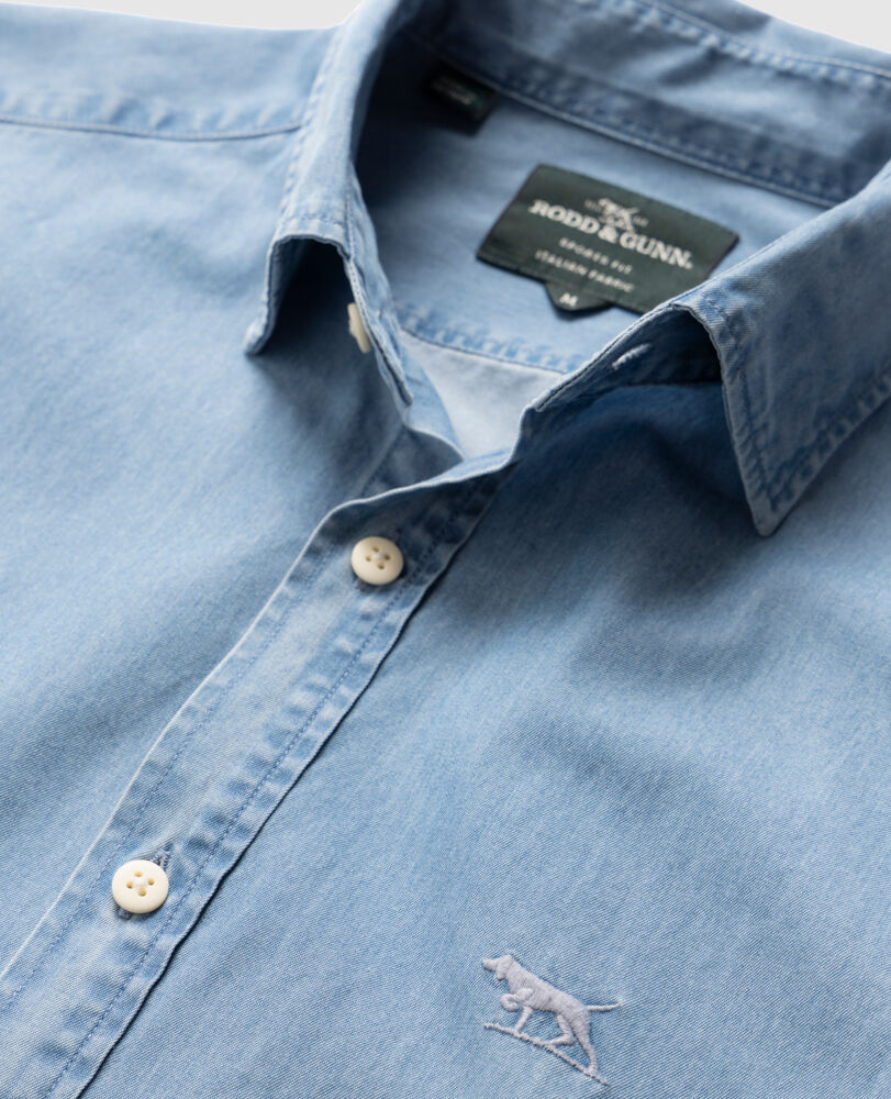Homestead Sports Fit Shirt, STONEWASH, Detail 2