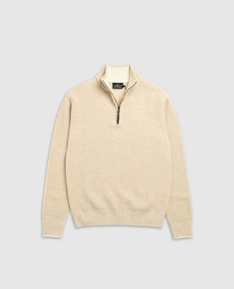 Robbies Road Knit, OAT, Flat Lay