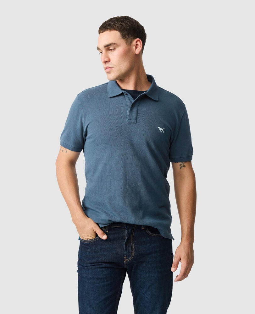 The Gunn Sports Fit Polo, TEAL, Front