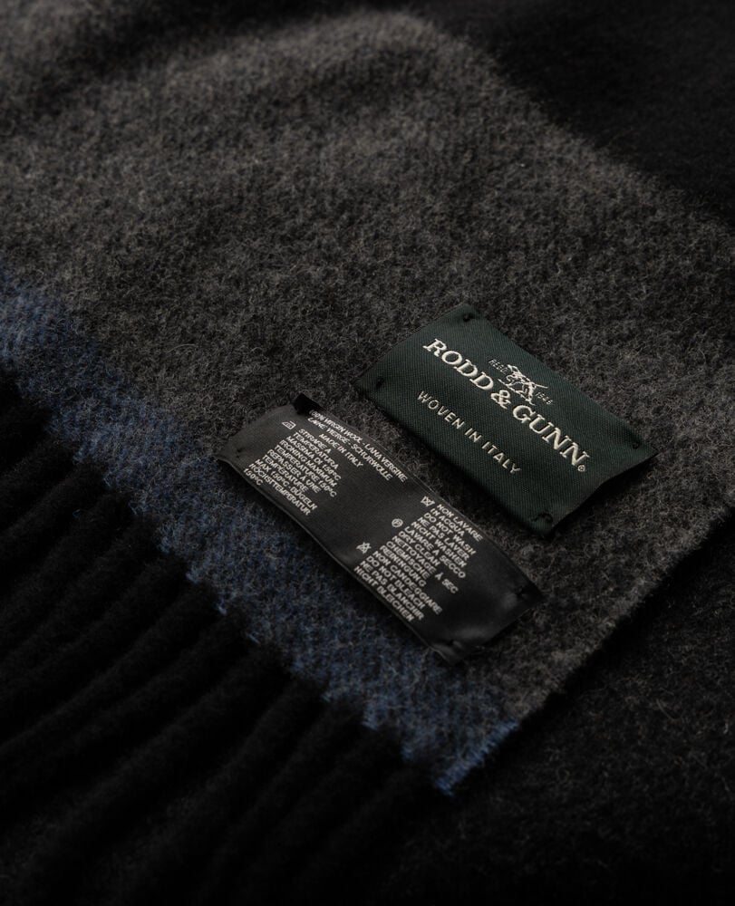 Frankton Stripe Scarf, NERO, Back