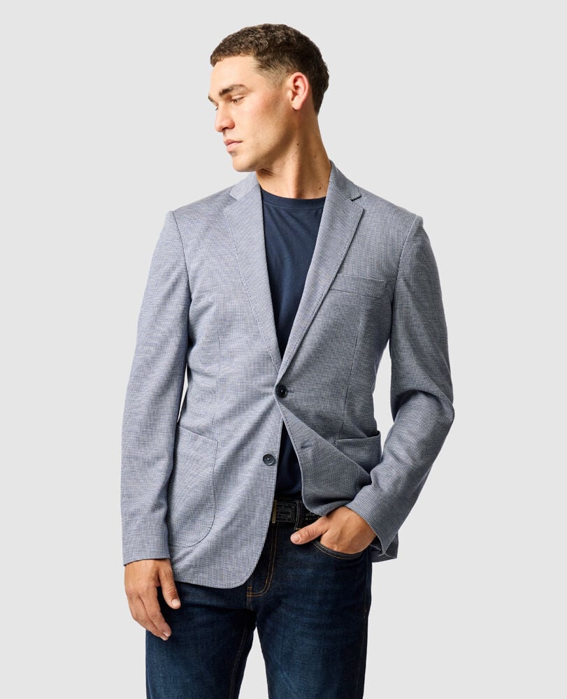 Anchorage Sports Fit Jacket, HOUNDSTOOTH, Front