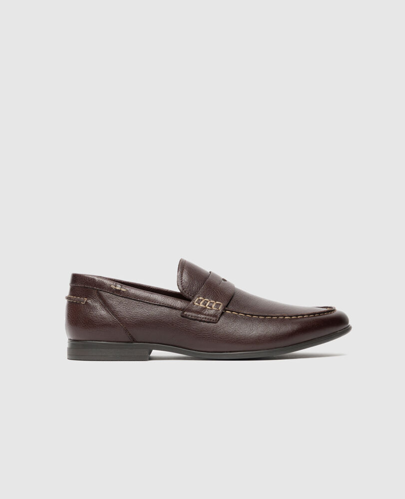 Mocassins St James, CHOCOLAT, Front