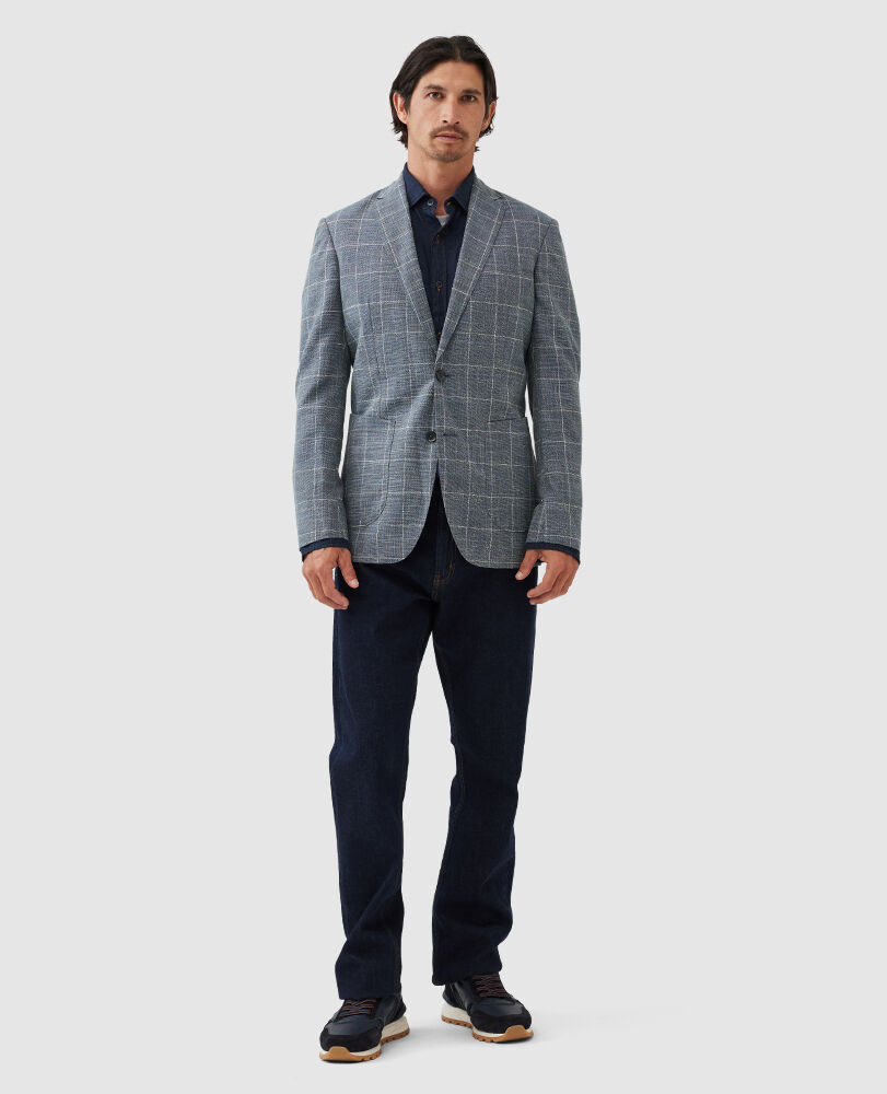 Karaka Point Sports Fit Jacket, AQUAMARINE, Off Front