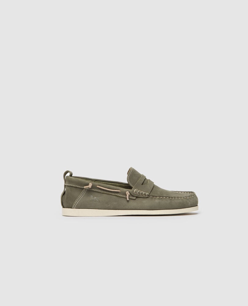 Victoria Loafer, OLIVE, Front