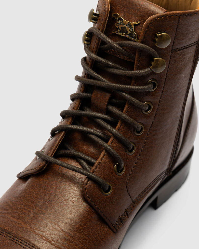 Glenorchy 1946 Military Boot, COGNAC, Detail 3