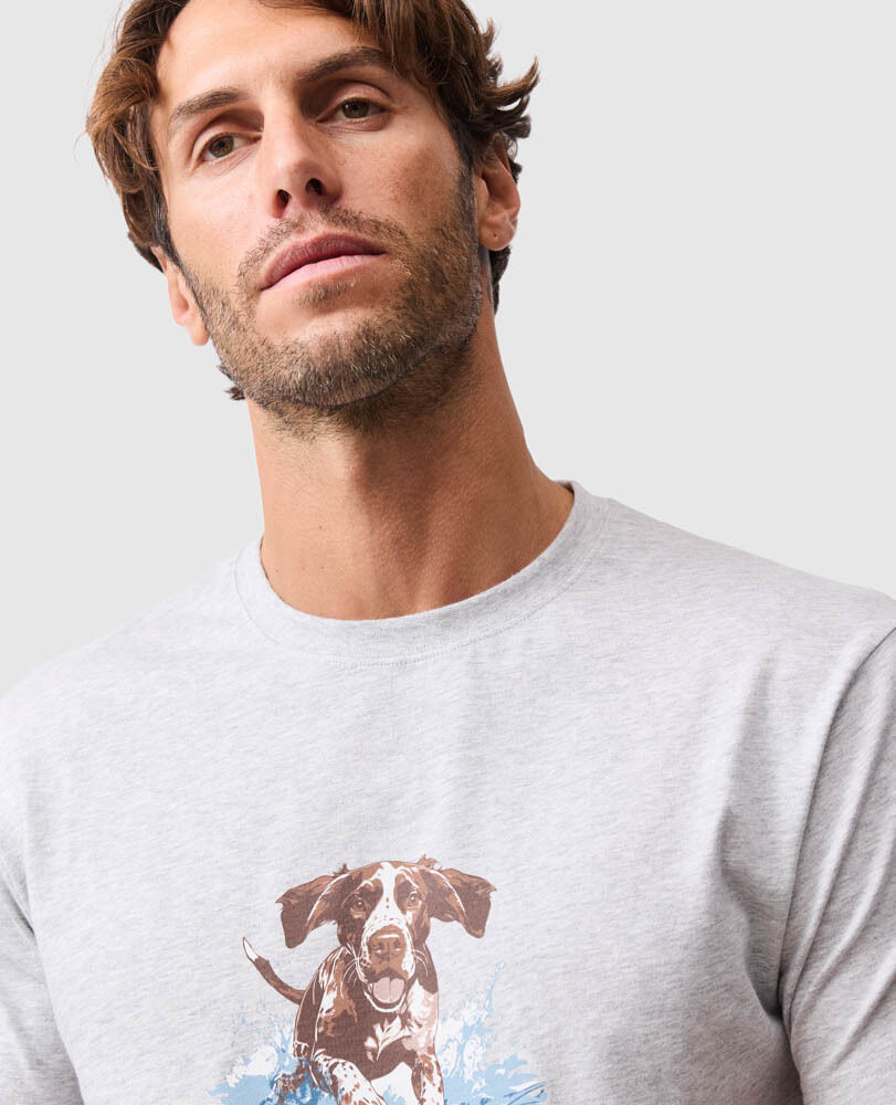 Gunners Track T-Shirt , PEBBLE, Detail 3