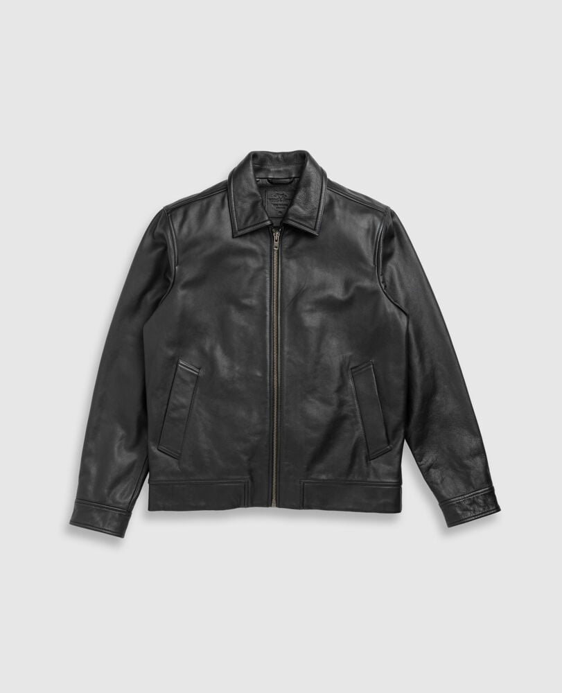 Haymarket Leather Jacket · Onyx ME, ONYX, Detail 2