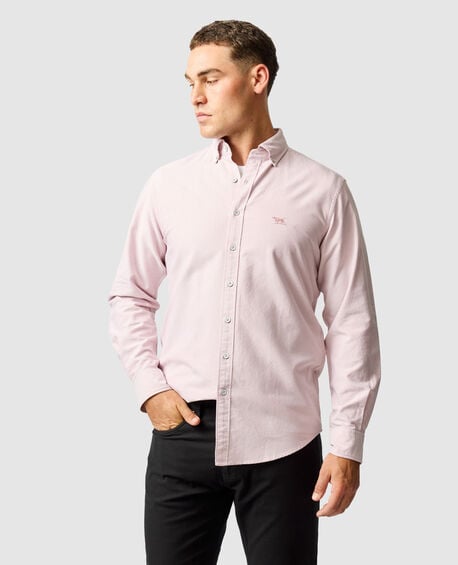 Chemise slim en coton oxford Gunn, ROS&Eacute;
