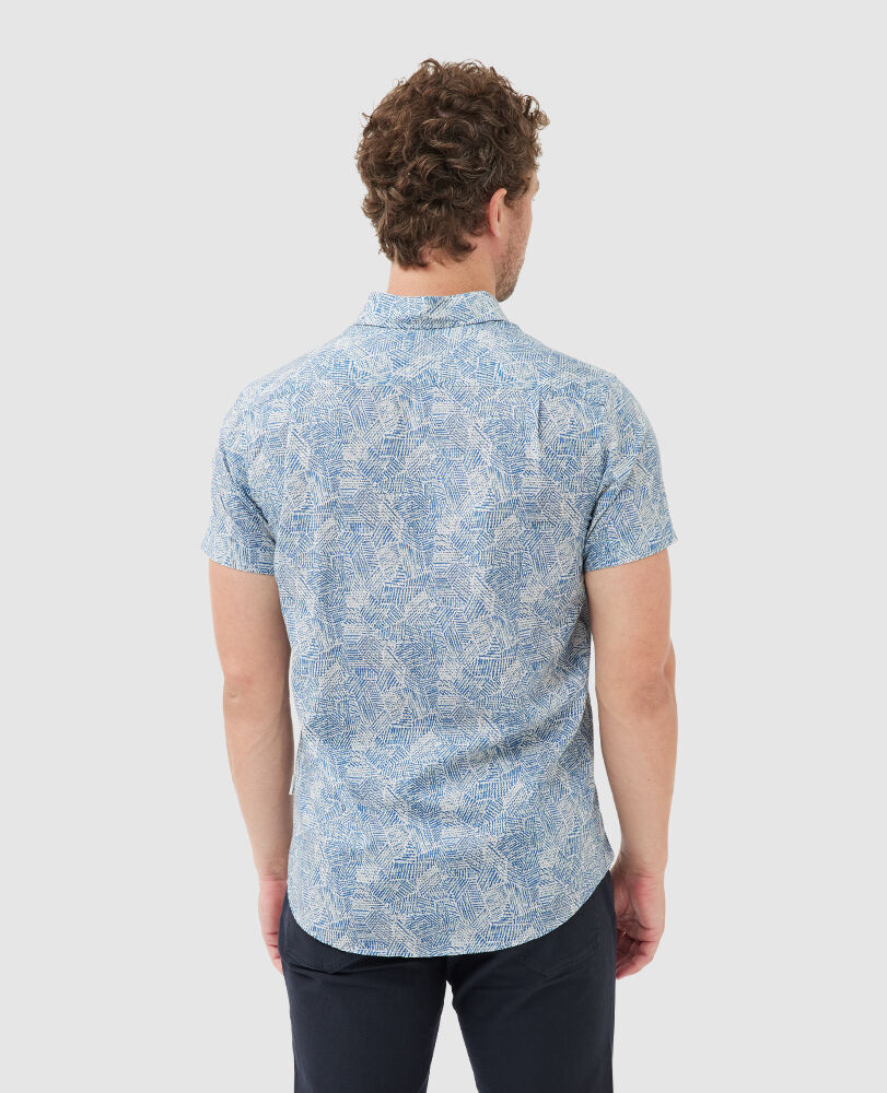 Bills Way Sports Fit Shirt, SILVER LAKE, Back