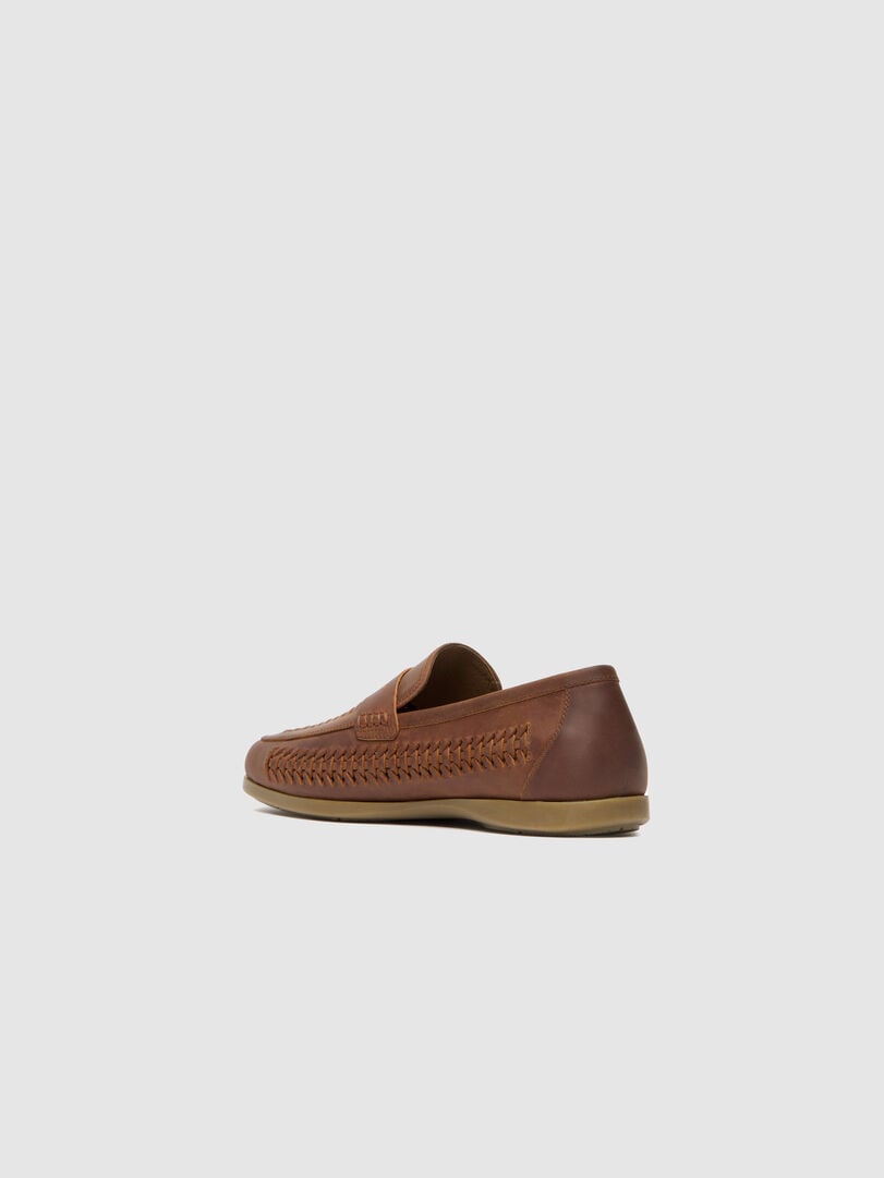 Gisborne Huarache Slip On, COFFEE, Flat Lay