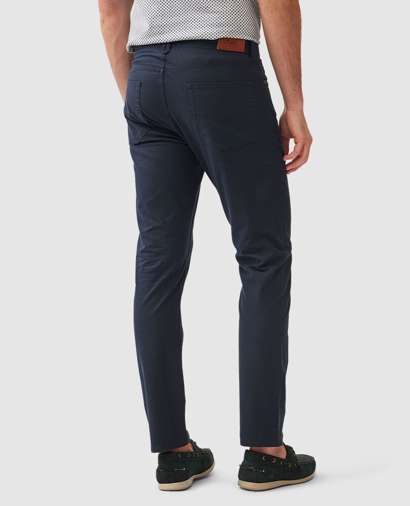 Jeans Gunn mit geradem Bein, MITTERNACHT, Back