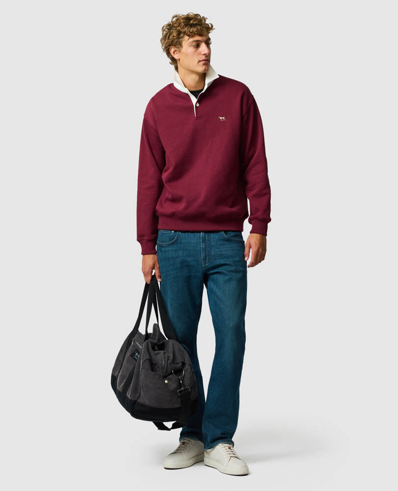 Otago Sweat, OXBLOOD, Off Front