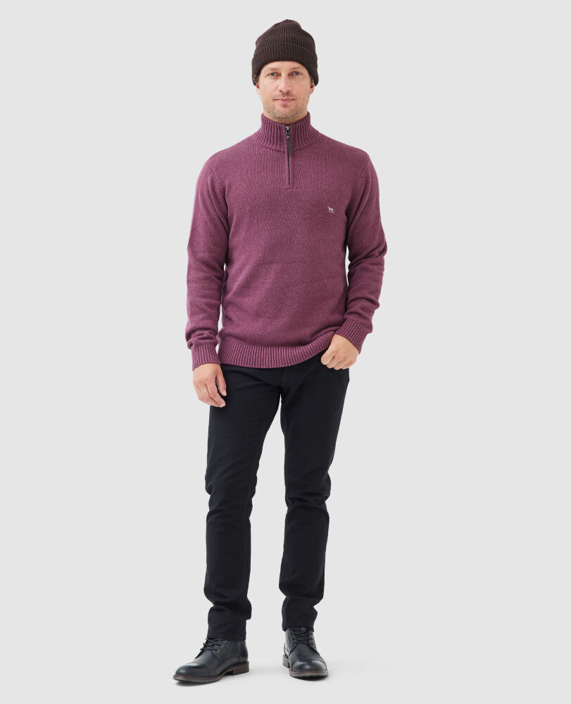 Merrick Bay Knit, CRANBERRY, Off Front
