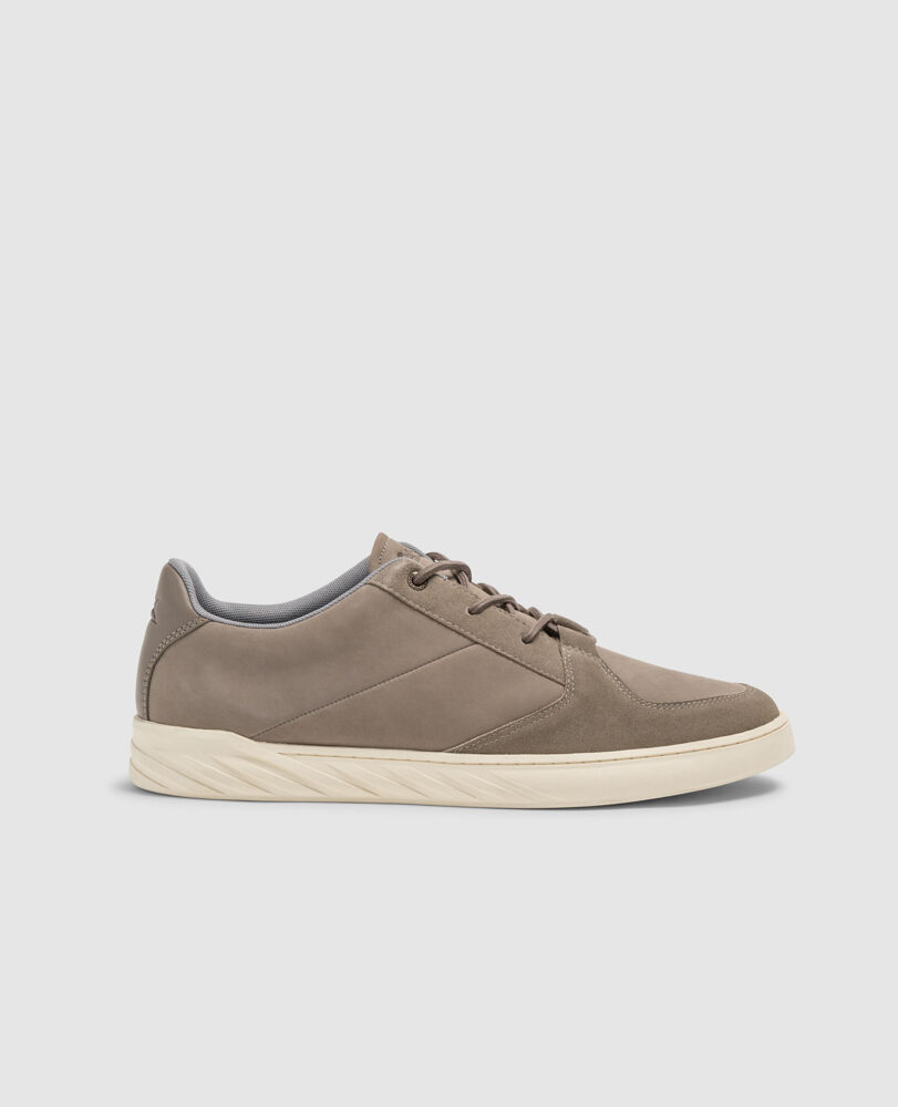 Gunn Lace Up Sneaker, STONE, Front