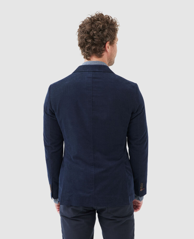 Saint Bathans Sports Fit Jacket, NAVY, Back