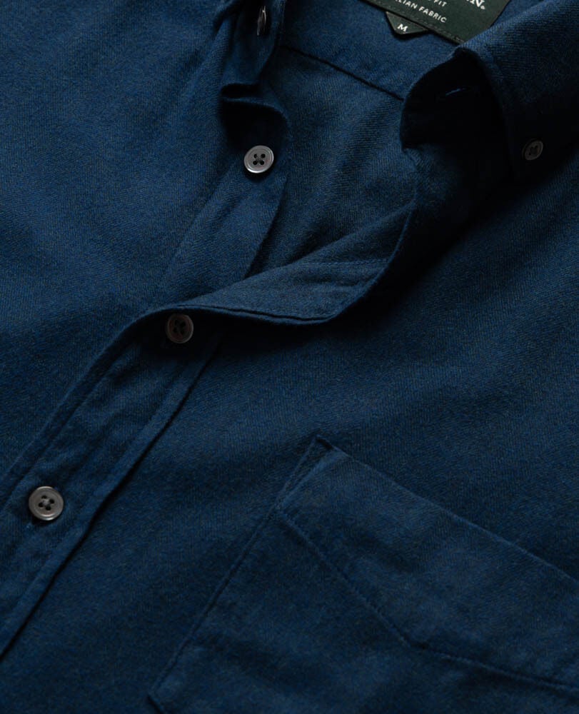 Barrhill Sports Fit Shirt, DEEP OCEAN, Off Front