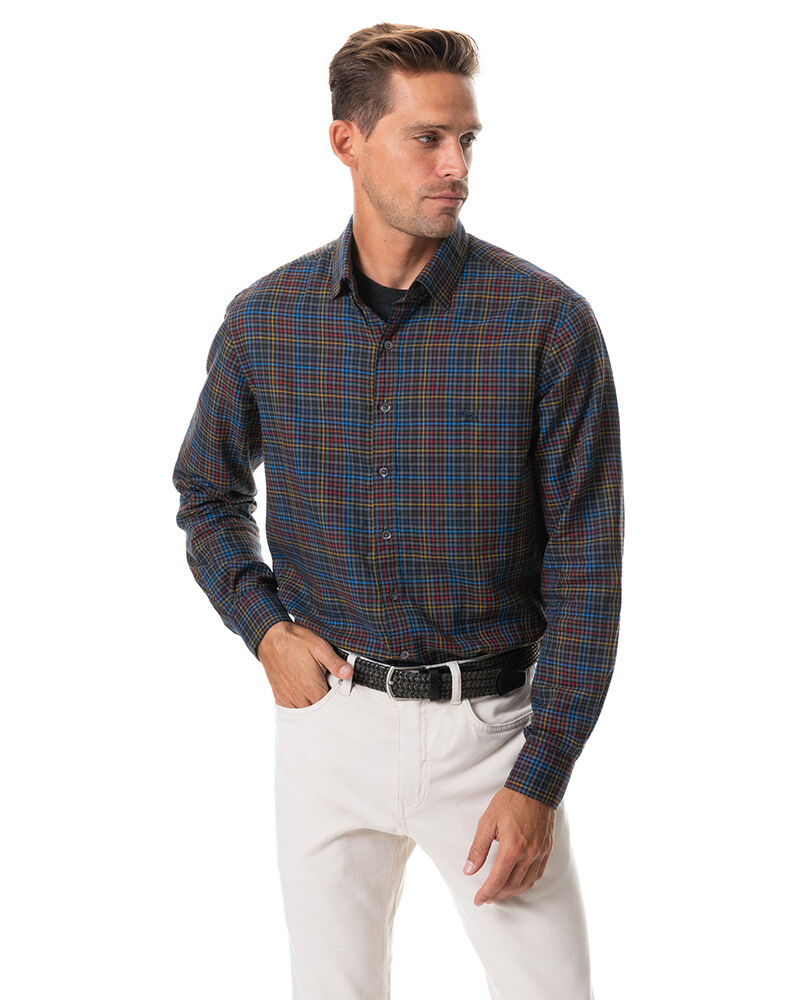 Petone Shirt, CHARCOAL, Front