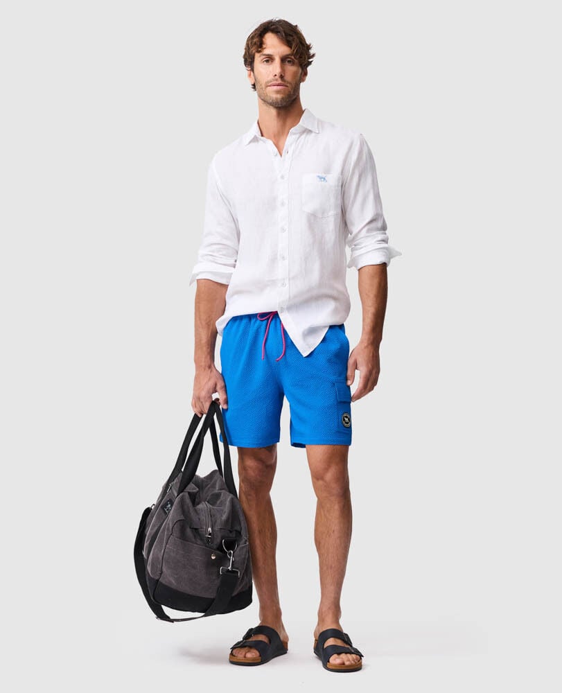 Winterton River Swim Short &middot; Cobalt SM, KOBALT, Off Front