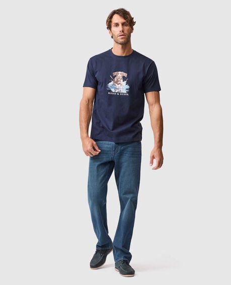 Gunner's Track T-Shirt , MIDNIGHT