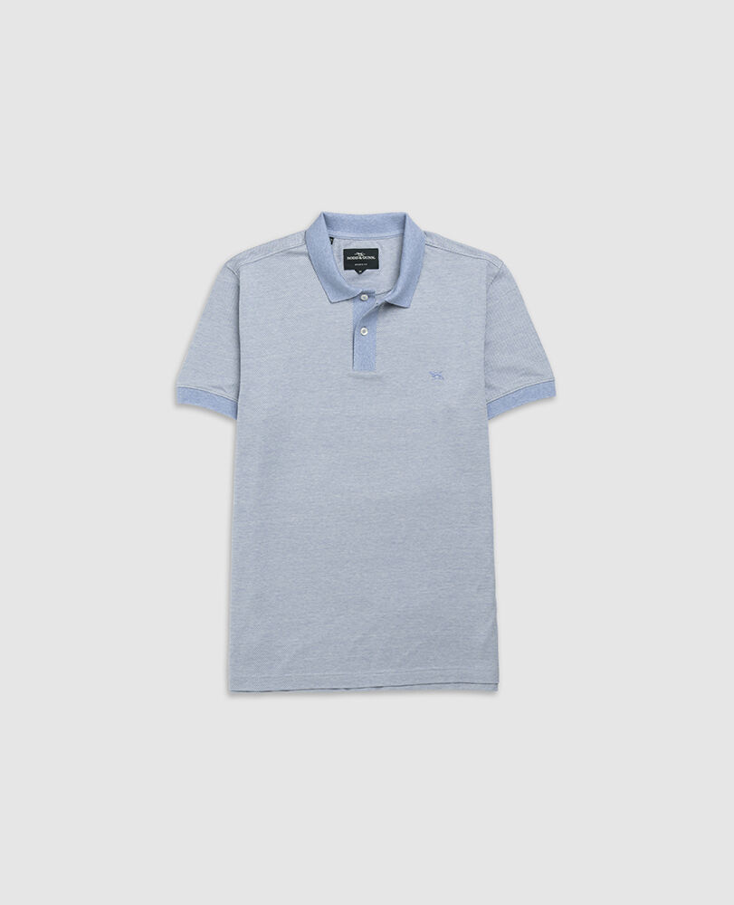 Le Bons Bay Sports Fit Polo, SKY, Flat Lay
